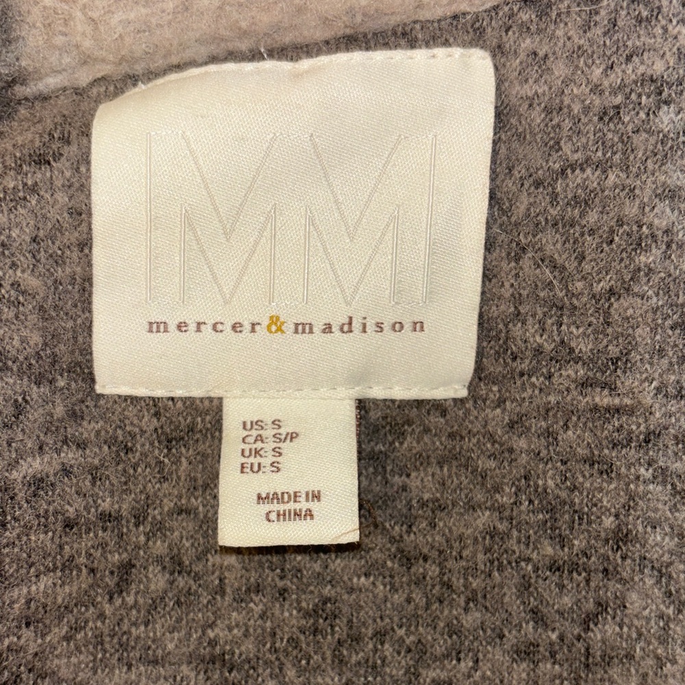MERCER & MADISON Chic Plaid Wool Blend Jacket in Women’s size small - Picture 9 of 11